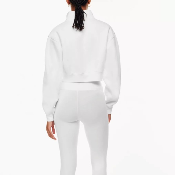 TNA Cozy Fleece Perfect 1/4 Zip Funnel Neck Sweater (Aritzia) - Picture 3 of 5
